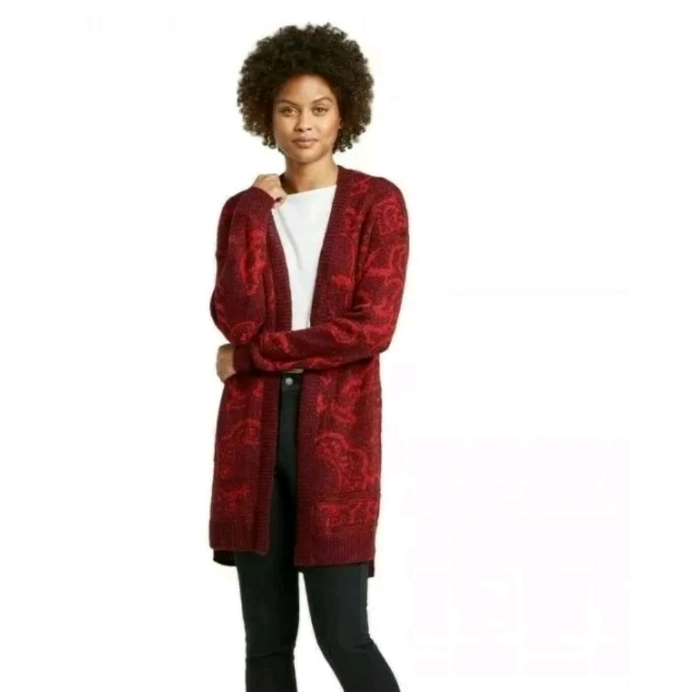 Knox Rose Red Cardigan Sweater xs